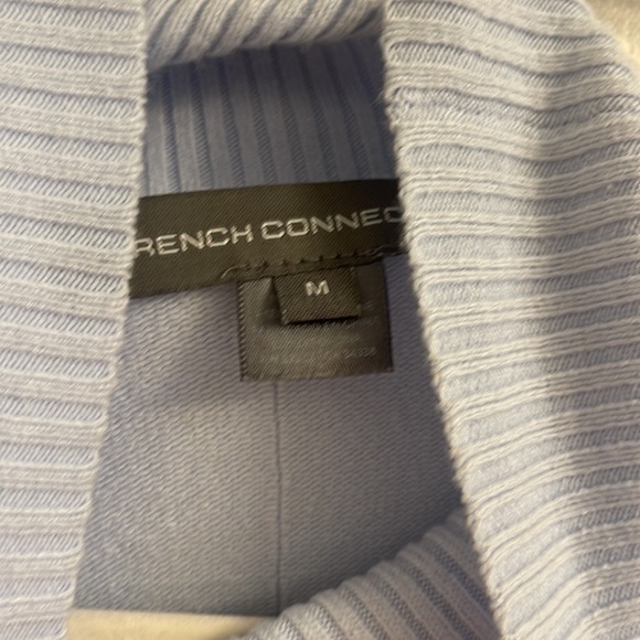 French Connection Baby Blue Turtleneck Sweater Medium - Picture 5 of 6